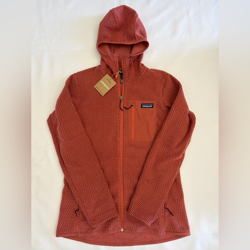 Patagonia R1 Air Full-Zip Hoody Women's Size L POTTERS RED - Picture 2 of 10